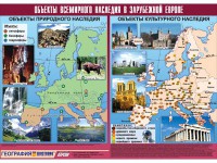 Таблица демонстрационная "Объекты всемирного наследия в Зарубежной Европе" (винил 100*140) - fgospostavki.ru - Ярославль
