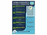 Стенд-уголок "Техника безопасности при работе на компьютере в общеобразовательных учреждениях" - fgospostavki.ru - Ярославль