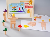 Игровой набор Фребеля "Конструктор деревянный без соединений-3" (Серия "Эксперимент") - fgospostavki.ru - Ярославль