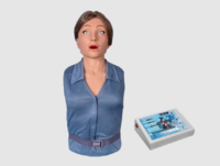 Тренажер-манекен взрослой пострадавшей женщины "Ирина" (голова, торс) для отработки приемов сердечно-легочной реанимации - fgospostavki.ru - Ярославль