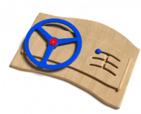 Дидактическая панель с автомобильным рулем - fgospostavki.ru - Ярославль