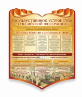 Стенд "Государственное устройство Российской Федерации" Вариант 3 - fgospostavki.ru - Ярославль
