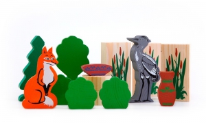 Комплект игрушек для сказкотерапии "Лиса и журавль" - fgospostavki.ru - Ярославль