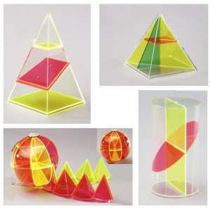 Дополнительный набор прозрачных геометрических тел с сечениями. - fgospostavki.ru - Ярославль