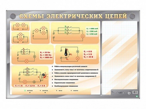 Электрифицированный стенд "Схемы электрических цепей" с маркерными полями - fgospostavki.ru - Ярославль