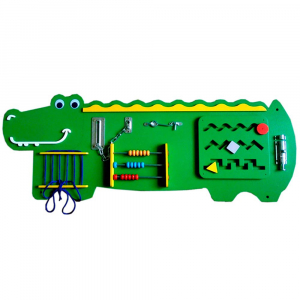 Бизиборд «Зелёный крокодильчик» - fgospostavki.ru - Ярославль