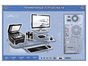 Электрифицированный информационный стенд-тренажер "Периферийные устройства персонального компьютера" с функцией контроля и обучения - fgospostavki.ru - Ярославль