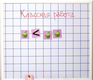 Магнитно-маркерная доска "Клетка" (86 см х 75 см) - fgospostavki.ru - Ярославль