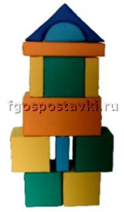Мягкий модуль-конструктор "Городок" (12 элементов) - fgospostavki.ru - Ярославль