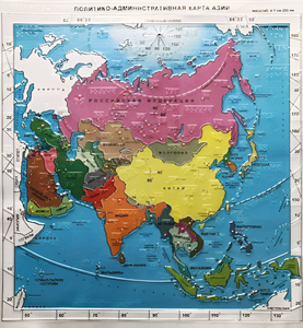 Пособие "Политико-административная карта Азии с краткой справкой о странах" - fgospostavki.ru - Ярославль