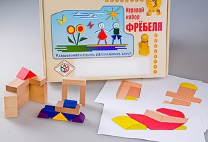 Игровой набор Фребеля "Конструктор деревянный без соединений-2" (Серия "Эксперимент") - fgospostavki.ru - Ярославль