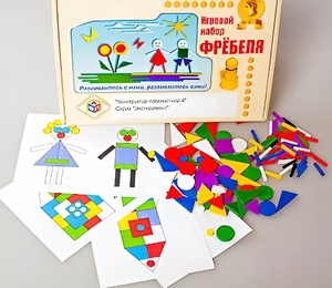 Игровой набор Фребеля "Конструктор плоскостной-4" (Серия "Эксперимент") - fgospostavki.ru - Ярославль