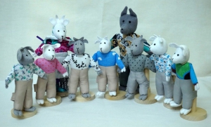 Шагающий театр "Волк и 7 козлят" (9 персонажей) - fgospostavki.ru - Ярославль