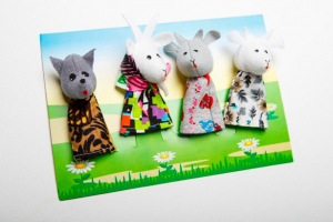 Пальчиковый театр "Волк и козлята" (4 персонажа) - fgospostavki.ru - Ярославль