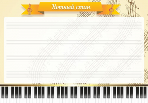 Стенд "Нотный стан" - fgospostavki.ru - Ярославль