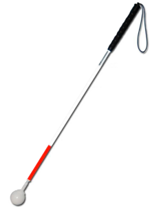 Трость телескопическая графитовая с вращающимся наконечником в виде шара - fgospostavki.ru - Ярославль