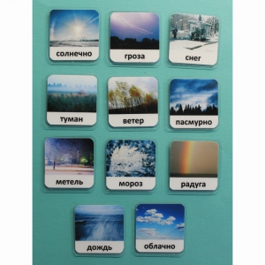 Набор карточек "Погода" (с фотографиями) - fgospostavki.ru - Ярославль