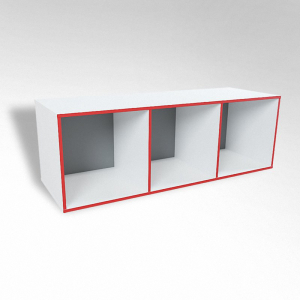 Открытая настенная полка-3-х секционная ТР3 ЛДСП  - fgospostavki.ru - Ярославль