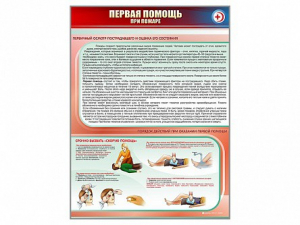 Стенд "Первая помощь при пожаре" - fgospostavki.ru - Ярославль
