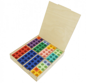 Нумирошка. Набор цветных пластиковых форм 80 шт. в коробке по методике Нумикон - fgospostavki.ru - Ярославль