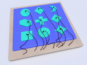 Развивающая панель с геометрическими фигурами - fgospostavki.ru - Ярославль