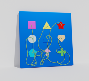 Тактильно-развивающая панель «Геометрия» - fgospostavki.ru - Ярославль