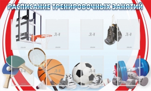Стенд "Расписание тренировочных занятий" - fgospostavki.ru - Ярославль