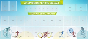 Стенд "Спортивная жизнь школы" - fgospostavki.ru - Ярославль