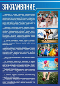 Стенд "Закаливание" - fgospostavki.ru - Ярославль