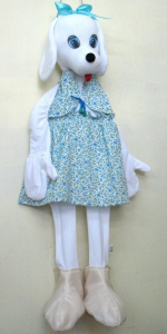 Ростовая кукла "Собачка белая" - fgospostavki.ru - Ярославль