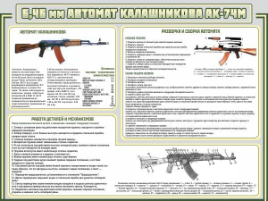 Стенд "Автомат Калашникова" - fgospostavki.ru - Ярославль