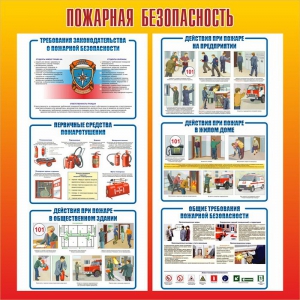 Стенд "Пожарная безопасность" Вариант 4 - fgospostavki.ru - Ярославль