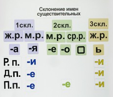 Набор магнитных карточек "Склонение имен существительных" - fgospostavki.ru - Ярославль