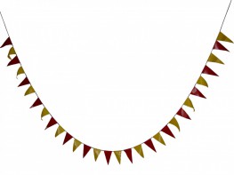 Флажная лента (5 метров, флажок 10*20 сантиметров) - fgospostavki.ru - Ярославль