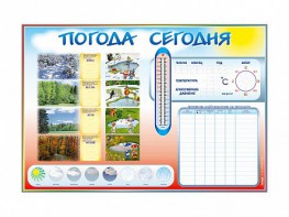 Стенд-уголок маркерный "Погода сегодня" - fgospostavki.ru - Ярославль