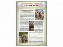 Стенд "Мероприятия обязательной подготовки граждан к военной службе" - fgospostavki.ru - Ярославль