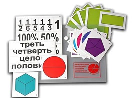Набор для изучения простых дробей. Составление целого из частей (раздаточный) - fgospostavki.ru - Ярославль