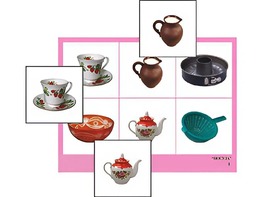 Логопедическое лото "Посуда" (4 планшета, 24 карточки, цветное, ламинированное) - fgospostavki.ru - Ярославль