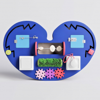 Бизиборд «Большое синее сердце» - fgospostavki.ru - Ярославль