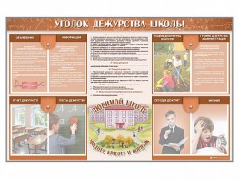 Стенд-уголок "Уголок дежурства школы" - fgospostavki.ru - Ярославль