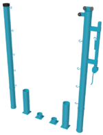 Стойки для большого тенниса с механизмом натяжения со стаканами - fgospostavki.ru - Ярославль