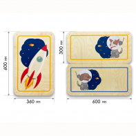 Набор стеновых панелей «Мы в Космосе - Белка и Стрелка» - fgospostavki.ru - Ярославль