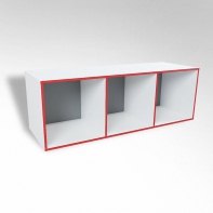 Открытая настенная полка-3-х секционная ТР3 ЛДСП  - fgospostavki.ru - Ярославль