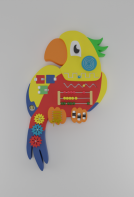 Бизиборд «Разноцветный попугай» - fgospostavki.ru - Ярославль