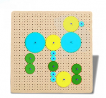 Тактильно-развивающая панель с разноцветными шестеренками - fgospostavki.ru - Ярославль