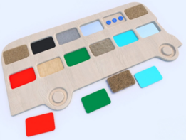 Тактильные разноцветные дощечки «Автобус» - fgospostavki.ru - Ярославль