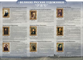 Стенд "Великие русские художники" - fgospostavki.ru - Ярославль