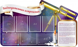 Стенд "Наблюдательная астрономия" - fgospostavki.ru - Ярославль
