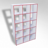 Шкаф открытый многосекционный ТР15 ЛДСП  - fgospostavki.ru - Ярославль