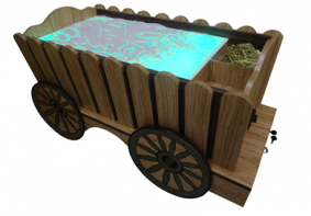 Стилизованный световой стол "Телега" - fgospostavki.ru - Ярославль